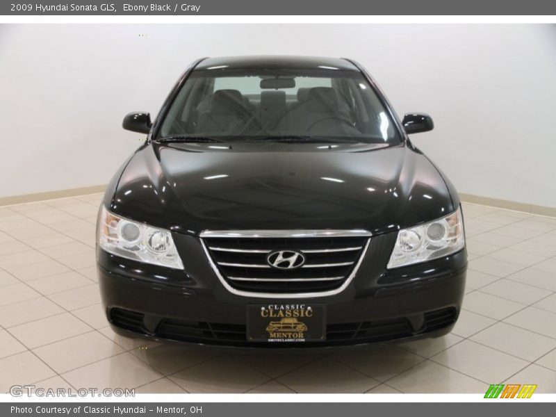 Ebony Black / Gray 2009 Hyundai Sonata GLS