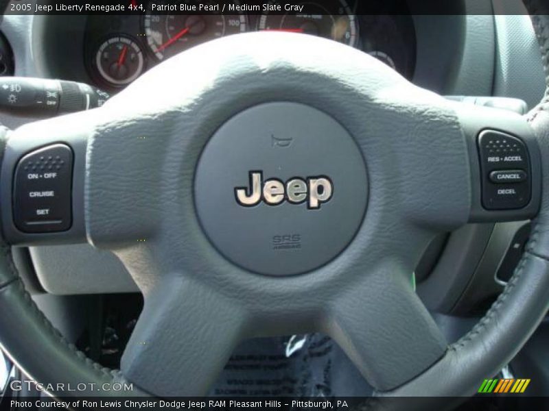 Patriot Blue Pearl / Medium Slate Gray 2005 Jeep Liberty Renegade 4x4