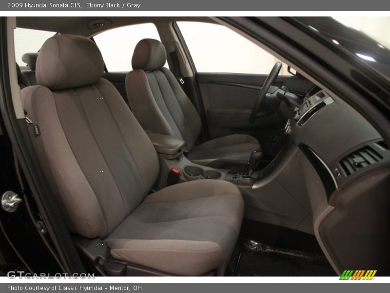Ebony Black / Gray 2009 Hyundai Sonata GLS