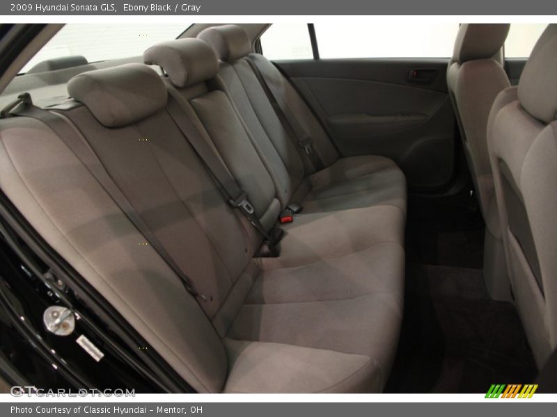 Ebony Black / Gray 2009 Hyundai Sonata GLS