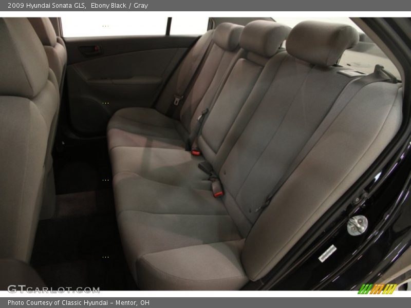 Ebony Black / Gray 2009 Hyundai Sonata GLS