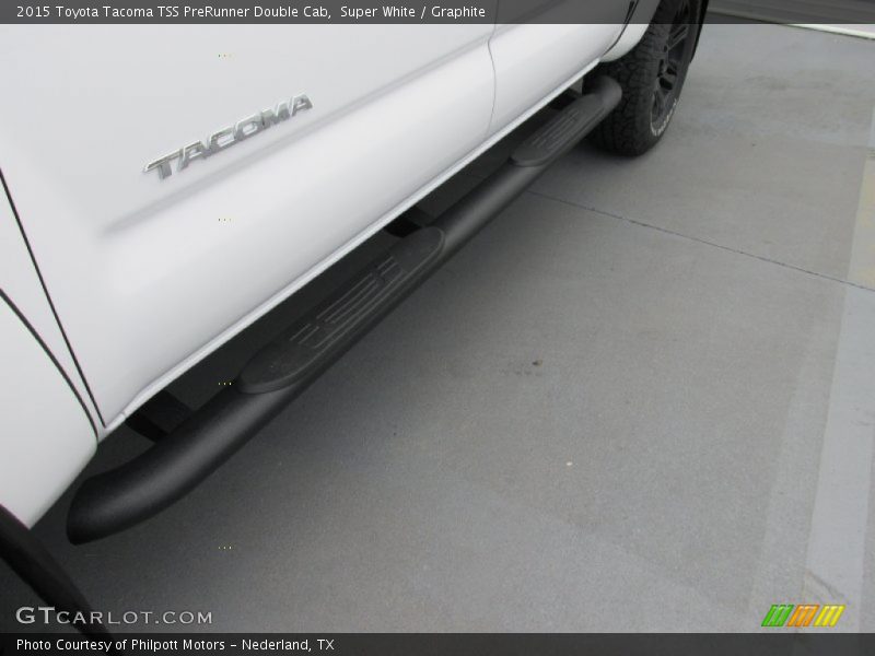 Super White / Graphite 2015 Toyota Tacoma TSS PreRunner Double Cab