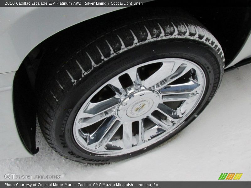 Silver Lining / Cocoa/Light Linen 2010 Cadillac Escalade ESV Platinum AWD