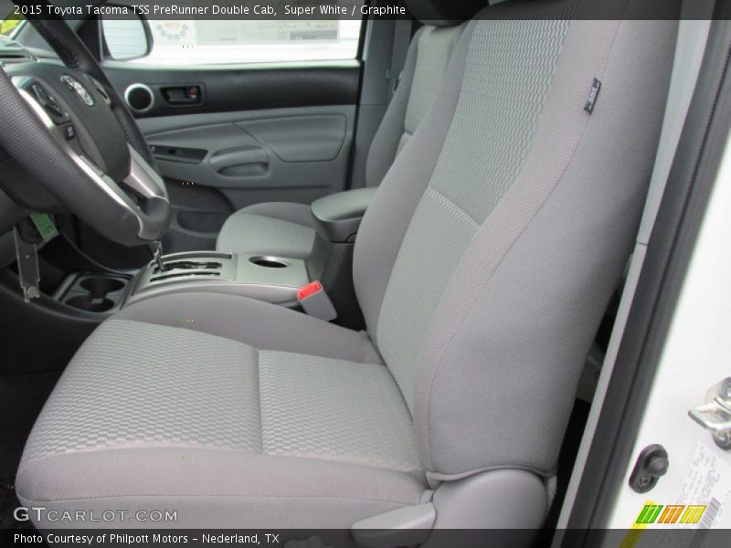 Super White / Graphite 2015 Toyota Tacoma TSS PreRunner Double Cab