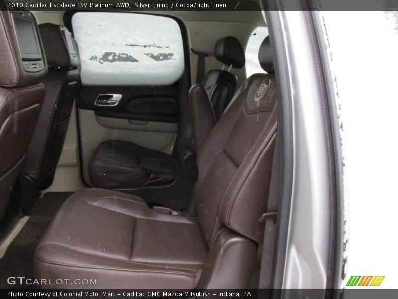 Silver Lining / Cocoa/Light Linen 2010 Cadillac Escalade ESV Platinum AWD