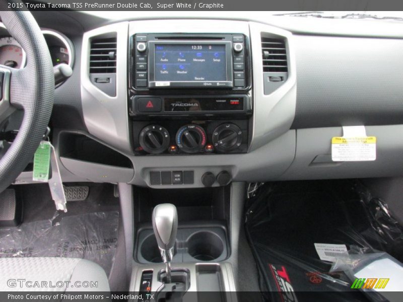 Super White / Graphite 2015 Toyota Tacoma TSS PreRunner Double Cab