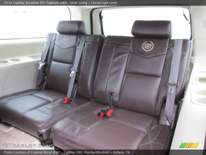 Silver Lining / Cocoa/Light Linen 2010 Cadillac Escalade ESV Platinum AWD