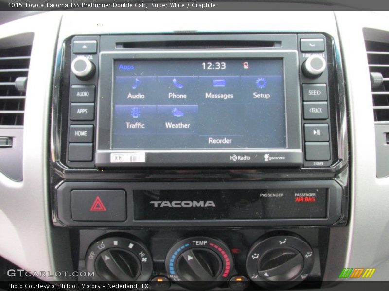 Super White / Graphite 2015 Toyota Tacoma TSS PreRunner Double Cab