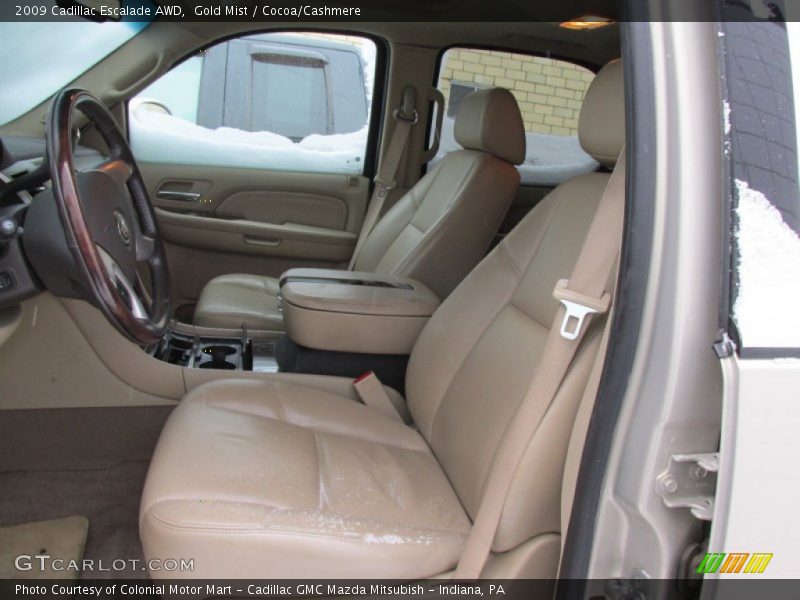 Gold Mist / Cocoa/Cashmere 2009 Cadillac Escalade AWD