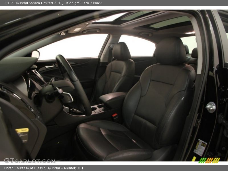 Front Seat of 2012 Sonata Limited 2.0T