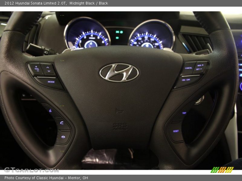 Midnight Black / Black 2012 Hyundai Sonata Limited 2.0T