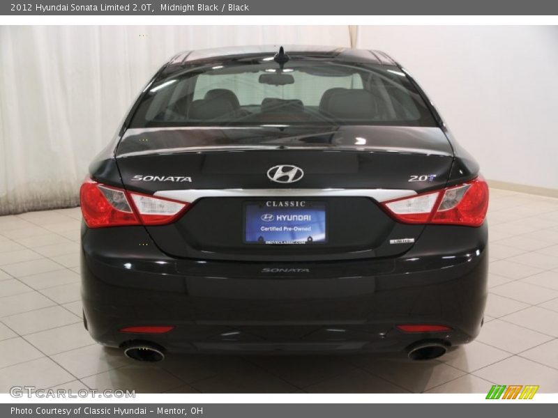 Midnight Black / Black 2012 Hyundai Sonata Limited 2.0T