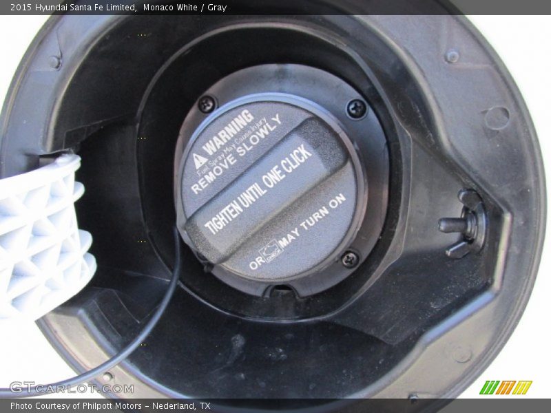 Monaco White / Gray 2015 Hyundai Santa Fe Limited