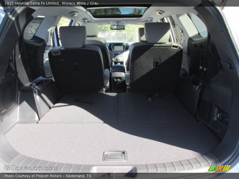 Monaco White / Gray 2015 Hyundai Santa Fe Limited