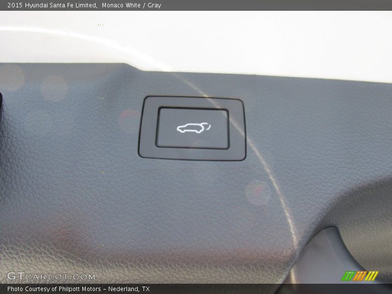 Monaco White / Gray 2015 Hyundai Santa Fe Limited