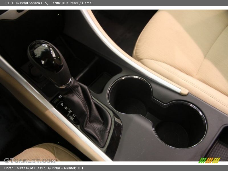 Pacific Blue Pearl / Camel 2011 Hyundai Sonata GLS