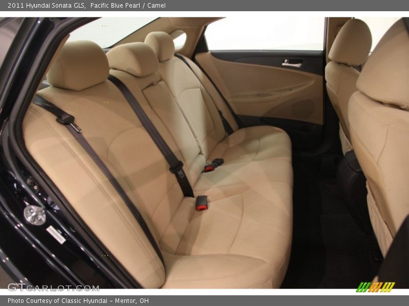 Pacific Blue Pearl / Camel 2011 Hyundai Sonata GLS
