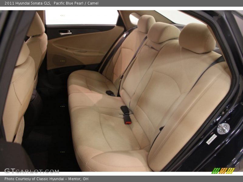 Pacific Blue Pearl / Camel 2011 Hyundai Sonata GLS