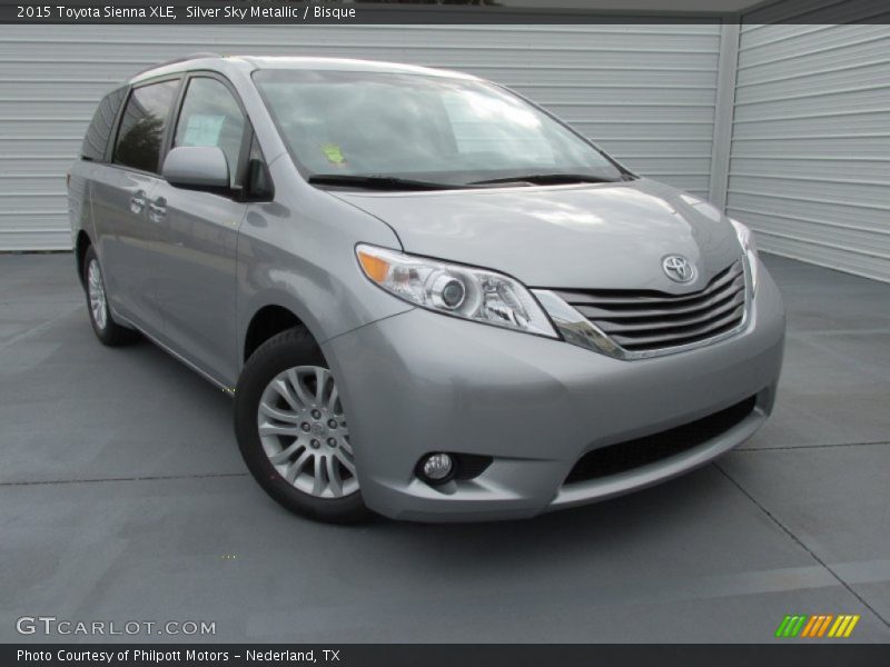 Silver Sky Metallic / Bisque 2015 Toyota Sienna XLE
