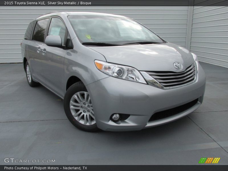 Silver Sky Metallic / Bisque 2015 Toyota Sienna XLE