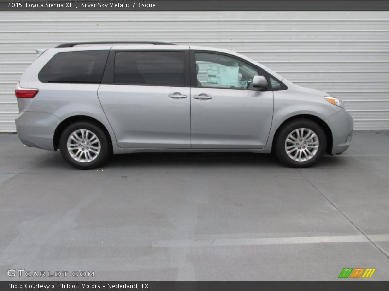Silver Sky Metallic / Bisque 2015 Toyota Sienna XLE
