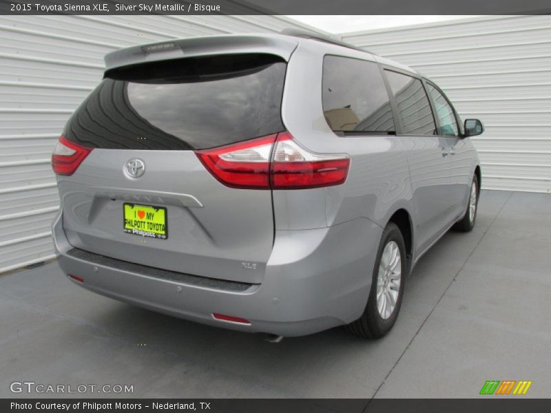 Silver Sky Metallic / Bisque 2015 Toyota Sienna XLE