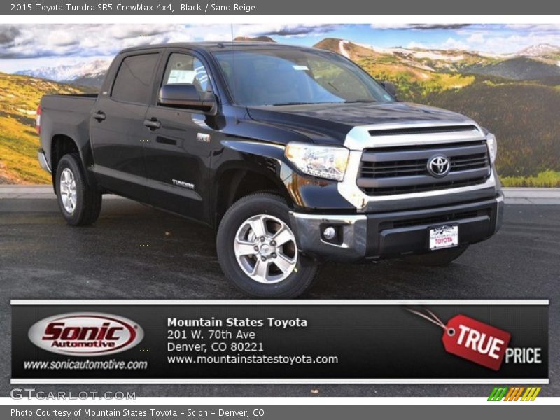 Black / Sand Beige 2015 Toyota Tundra SR5 CrewMax 4x4