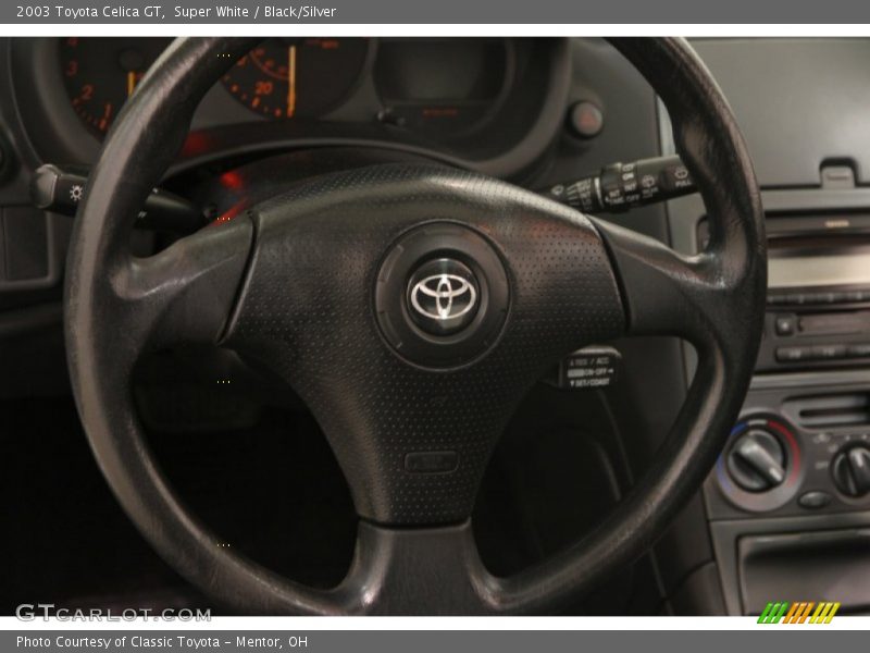 Super White / Black/Silver 2003 Toyota Celica GT