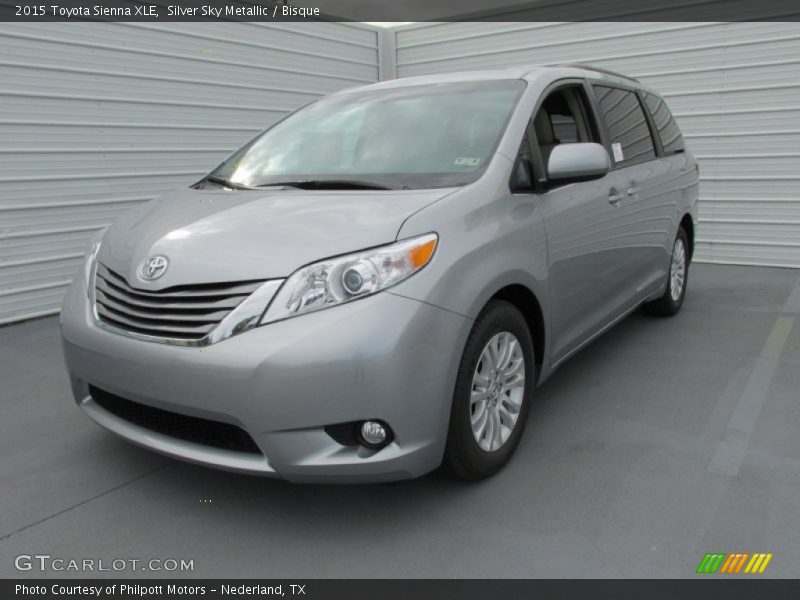Silver Sky Metallic / Bisque 2015 Toyota Sienna XLE
