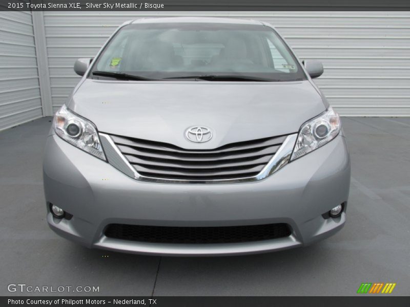 Silver Sky Metallic / Bisque 2015 Toyota Sienna XLE