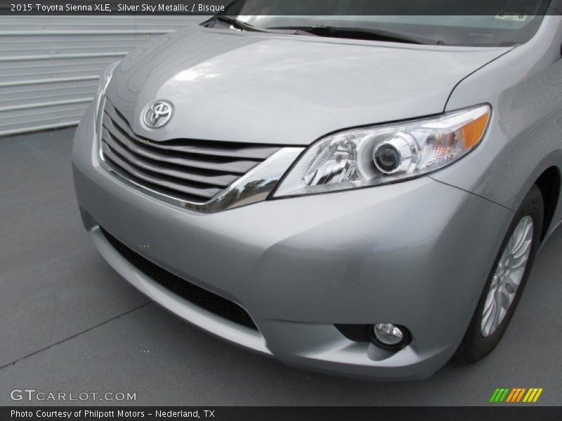 Silver Sky Metallic / Bisque 2015 Toyota Sienna XLE