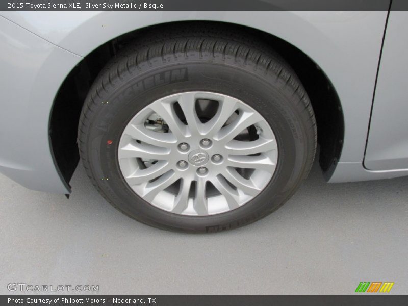 Silver Sky Metallic / Bisque 2015 Toyota Sienna XLE