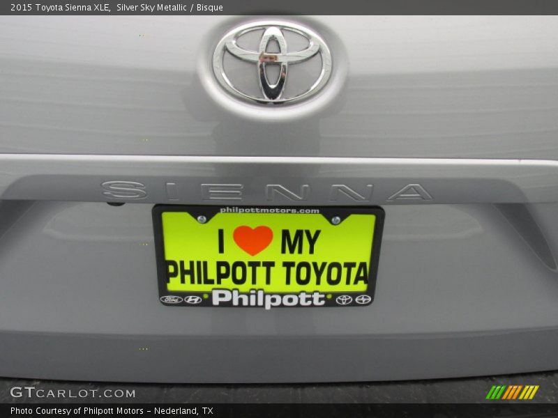 Silver Sky Metallic / Bisque 2015 Toyota Sienna XLE