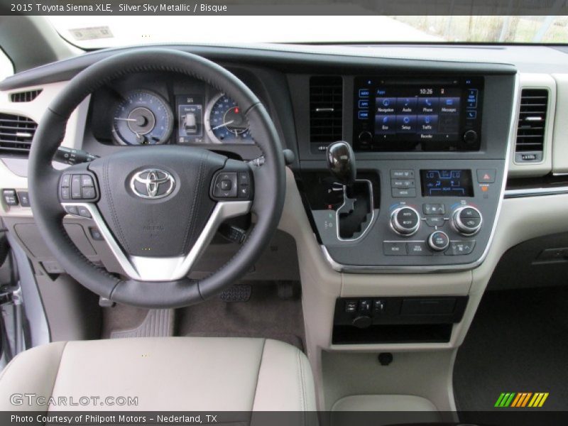 Silver Sky Metallic / Bisque 2015 Toyota Sienna XLE