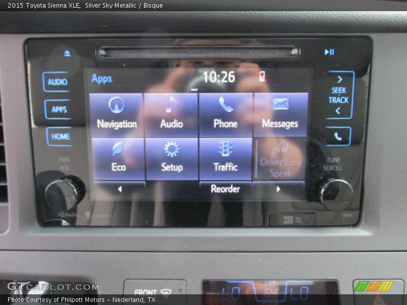 Silver Sky Metallic / Bisque 2015 Toyota Sienna XLE