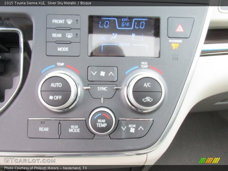 Silver Sky Metallic / Bisque 2015 Toyota Sienna XLE