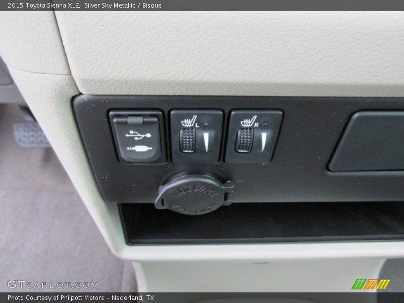 Silver Sky Metallic / Bisque 2015 Toyota Sienna XLE