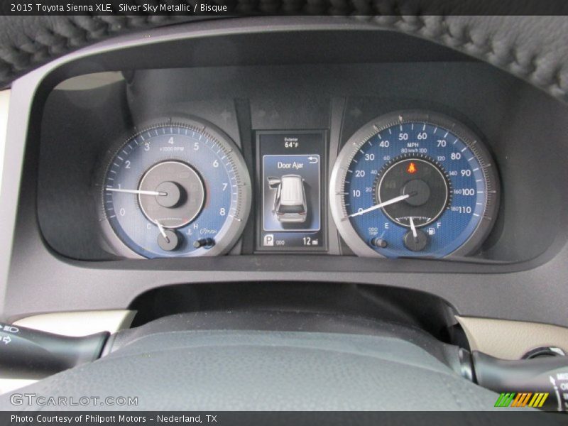 Silver Sky Metallic / Bisque 2015 Toyota Sienna XLE