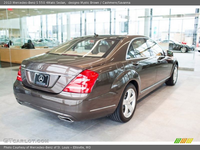 designo Mystic Brown / Cashmere/Savanna 2013 Mercedes-Benz S 550 4Matic Sedan