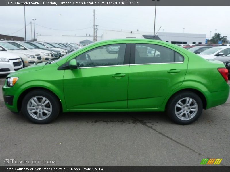  2015 Sonic LT Sedan Dragon Green Metallic