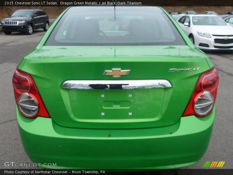 Dragon Green Metallic / Jet Black/Dark Titanium 2015 Chevrolet Sonic LT Sedan
