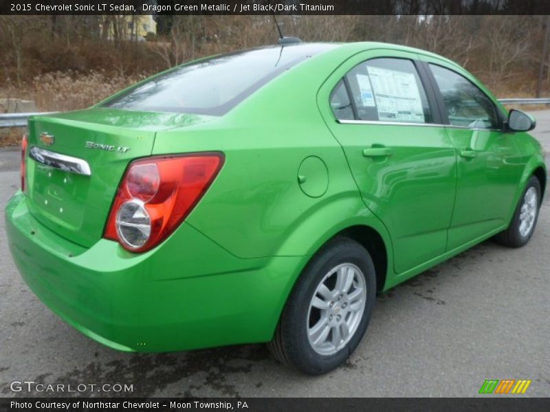 Dragon Green Metallic / Jet Black/Dark Titanium 2015 Chevrolet Sonic LT Sedan