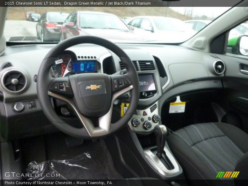 Dragon Green Metallic / Jet Black/Dark Titanium 2015 Chevrolet Sonic LT Sedan
