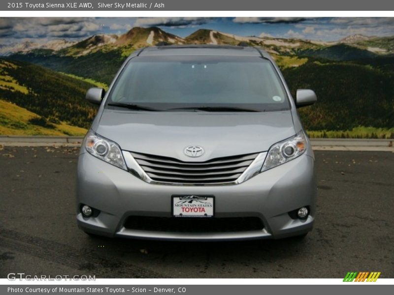 Silver Sky Metallic / Ash 2015 Toyota Sienna XLE AWD