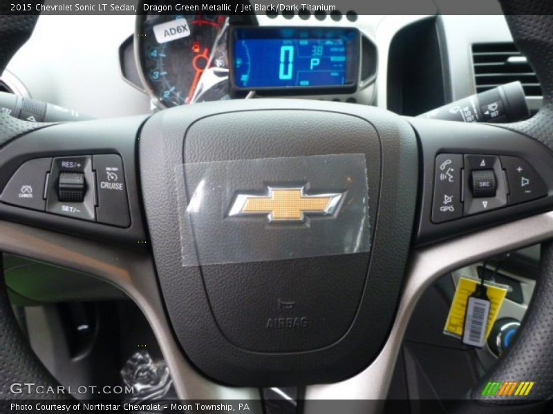 Dragon Green Metallic / Jet Black/Dark Titanium 2015 Chevrolet Sonic LT Sedan