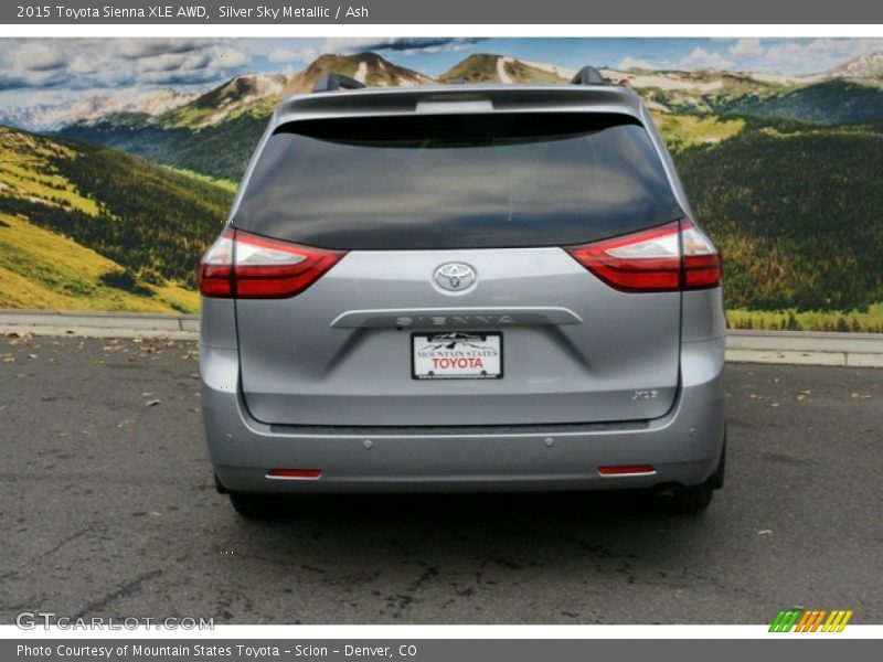 Silver Sky Metallic / Ash 2015 Toyota Sienna XLE AWD