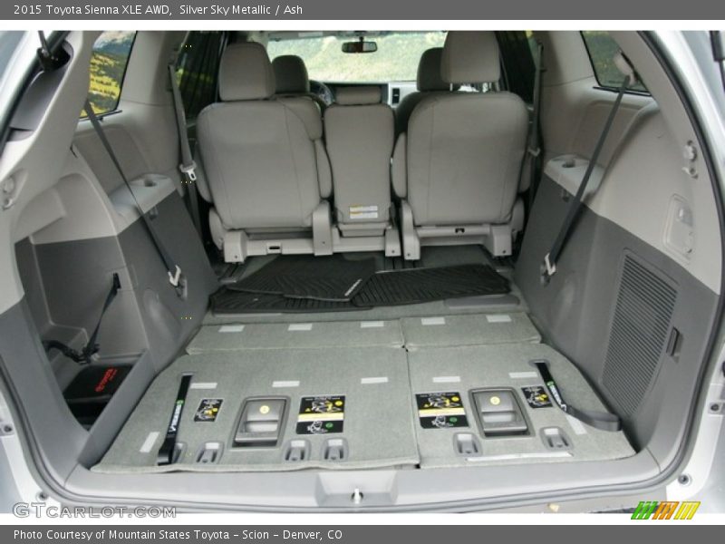 Silver Sky Metallic / Ash 2015 Toyota Sienna XLE AWD