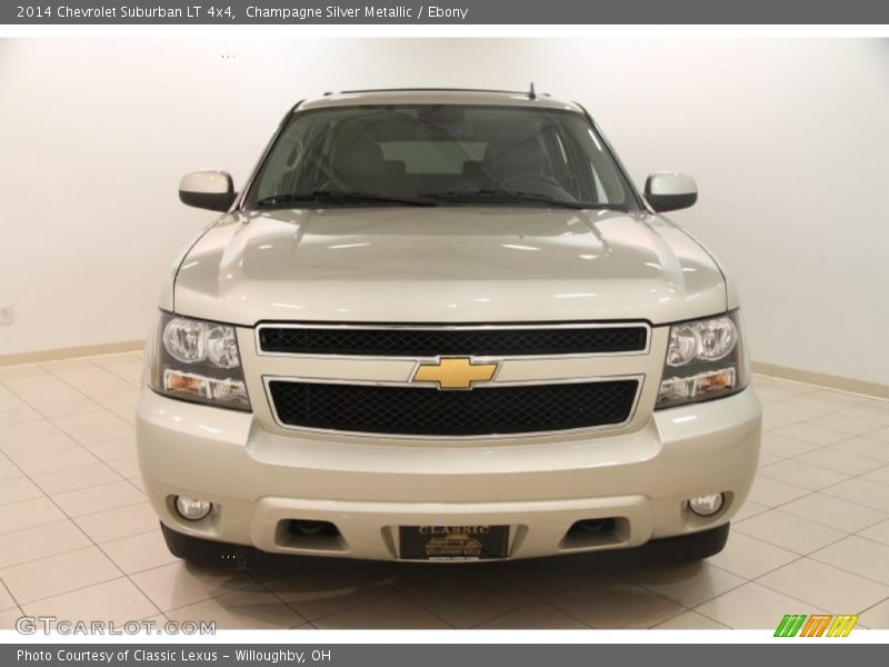 Champagne Silver Metallic / Ebony 2014 Chevrolet Suburban LT 4x4
