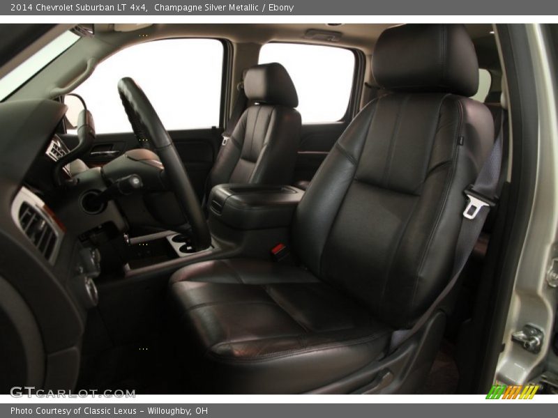 Champagne Silver Metallic / Ebony 2014 Chevrolet Suburban LT 4x4