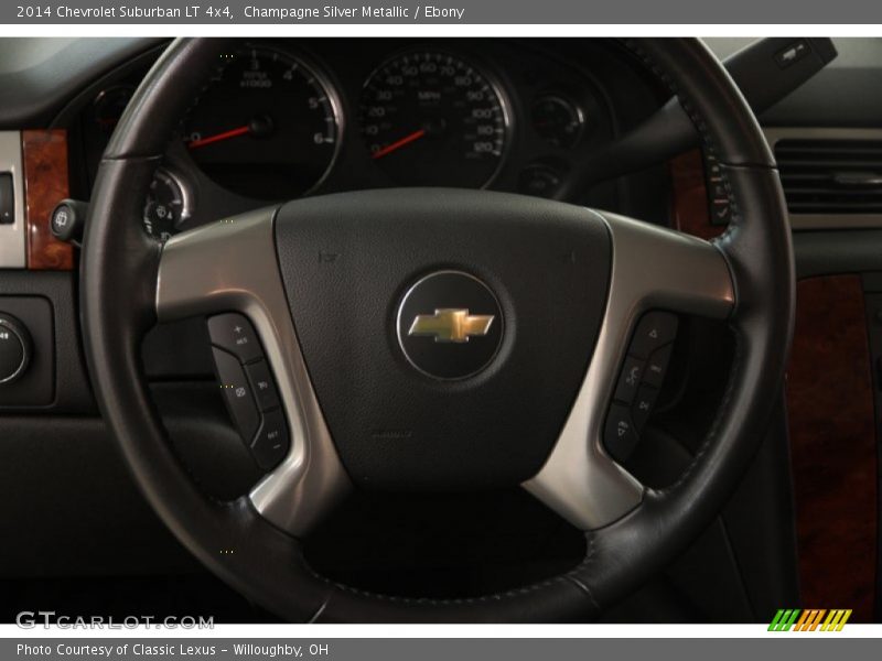 Champagne Silver Metallic / Ebony 2014 Chevrolet Suburban LT 4x4